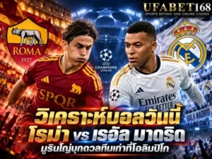 วิเคราะห์บอลวันนี้ โรม่า vs เรอัล มาดริด